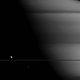 Illustration for article titled Mimas and Dione Beam up at Saturn in a Stunning Portrait